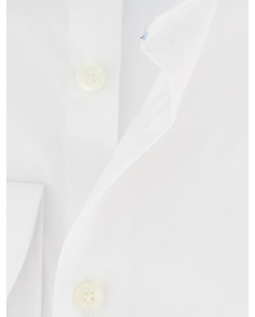 Overhemd John Miller Tailored Fit ml 5 wit effen