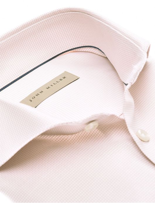 John Miller overhemd geruit roze