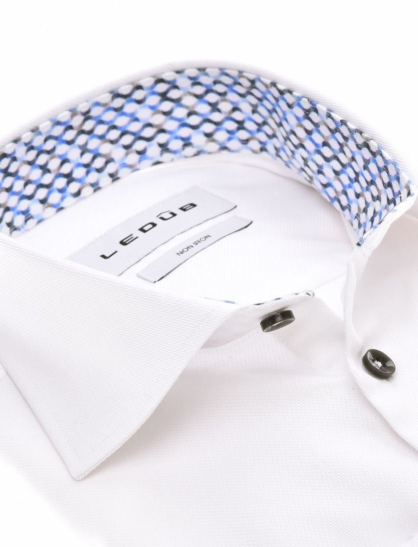 Ledub overhemd wit effen normale mouwlengte 7