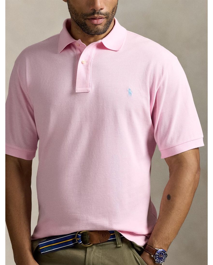 Big & Tall Polo Ralph Lauren polo roze katoen