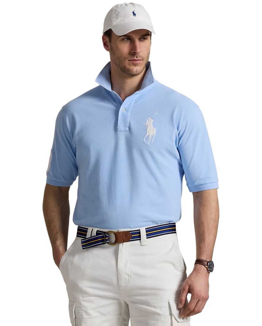 Polo Ralph Lauren polo lichtblauw groot paard