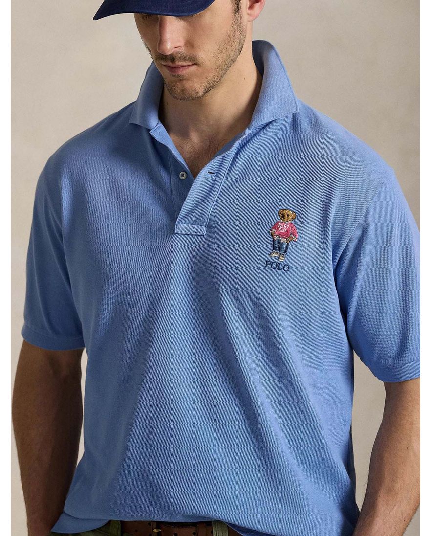 Polo Ralph Lauren polo pique blauw beer Big & Tall