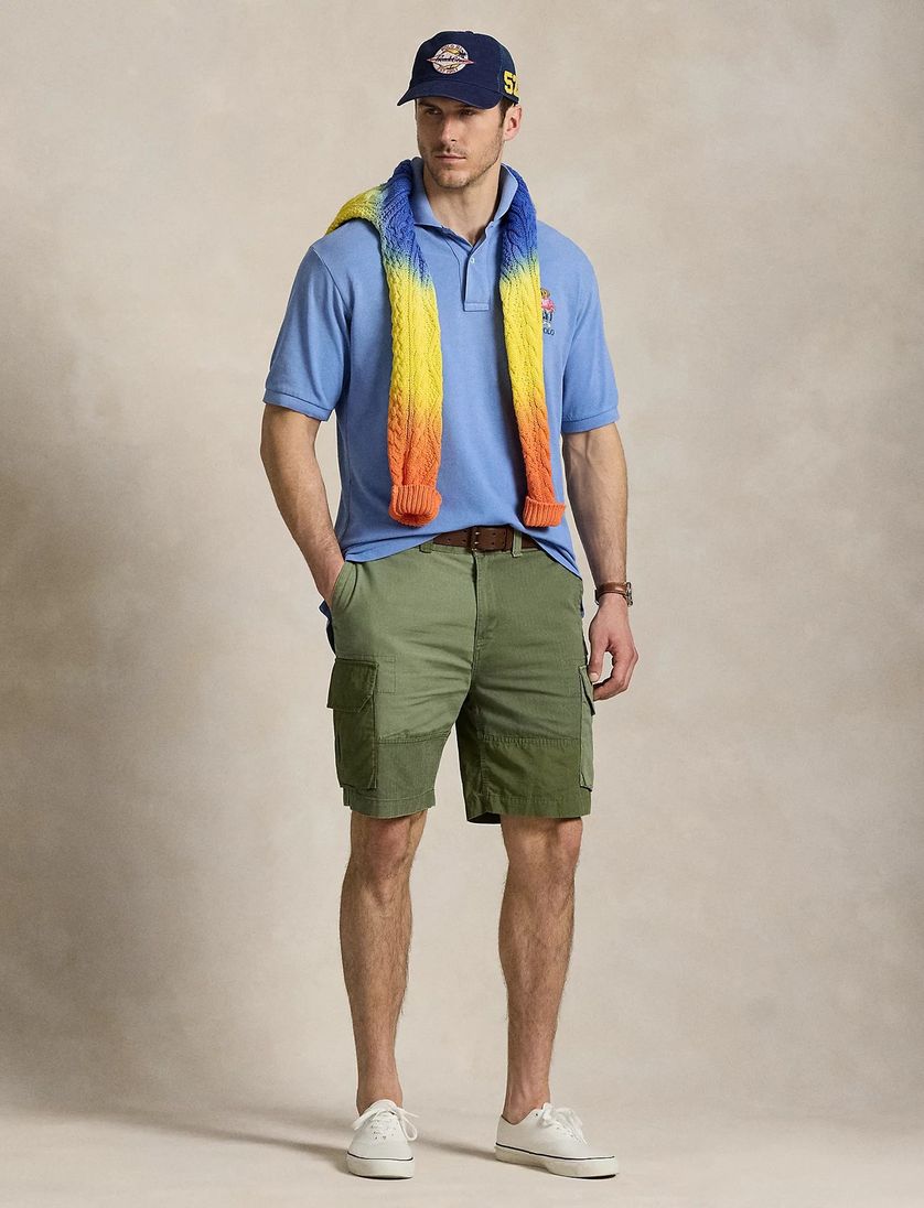 Polo Ralph Lauren polo blauw beer Big & Tall pique