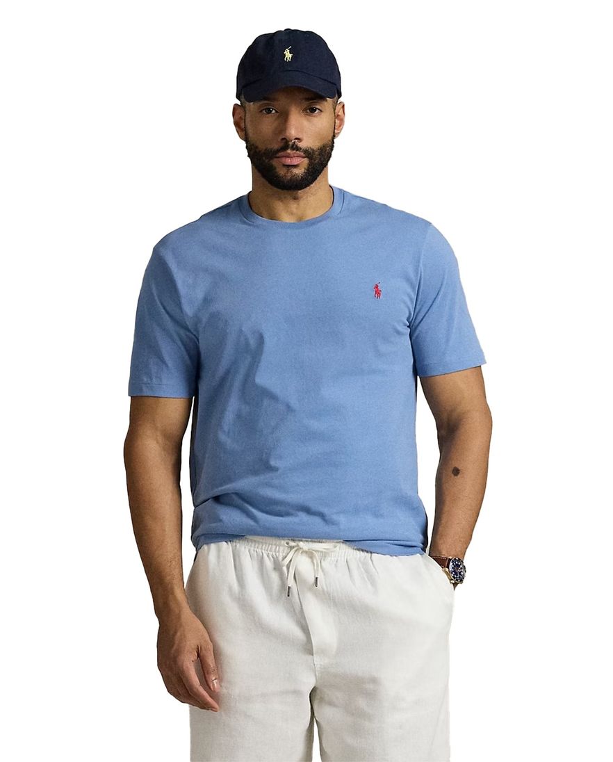 Polo Ralph Lauren T-shirt middenblauw effen