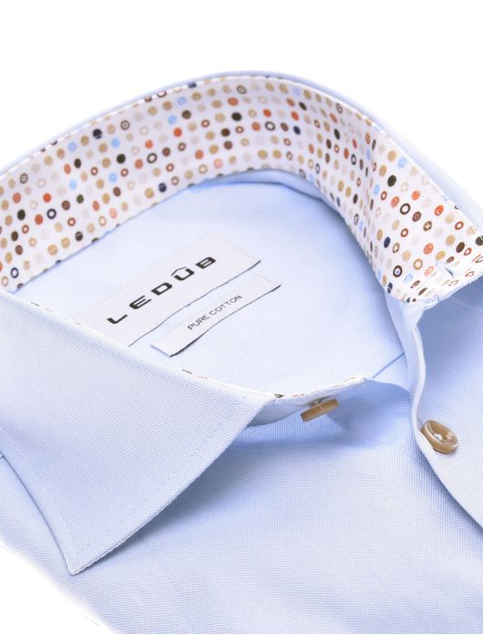 Ledub overhemd Modern Fit lichtblauw