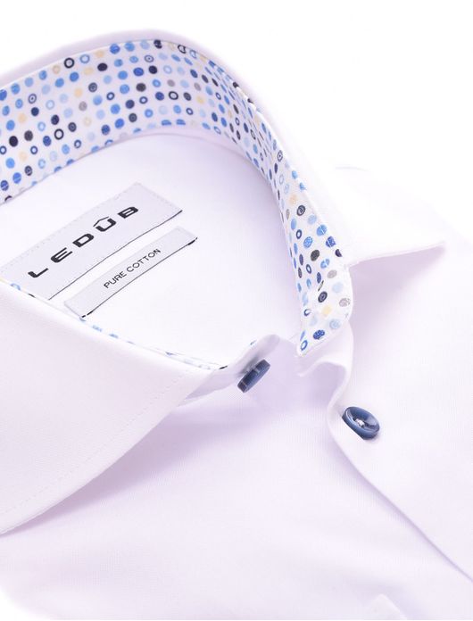 Ledub overhemd Modern Fit wit