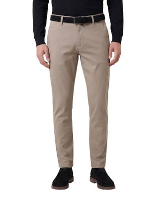 Pierre Cardin katoenen Pierre Cardin Calais effen beige pantalon