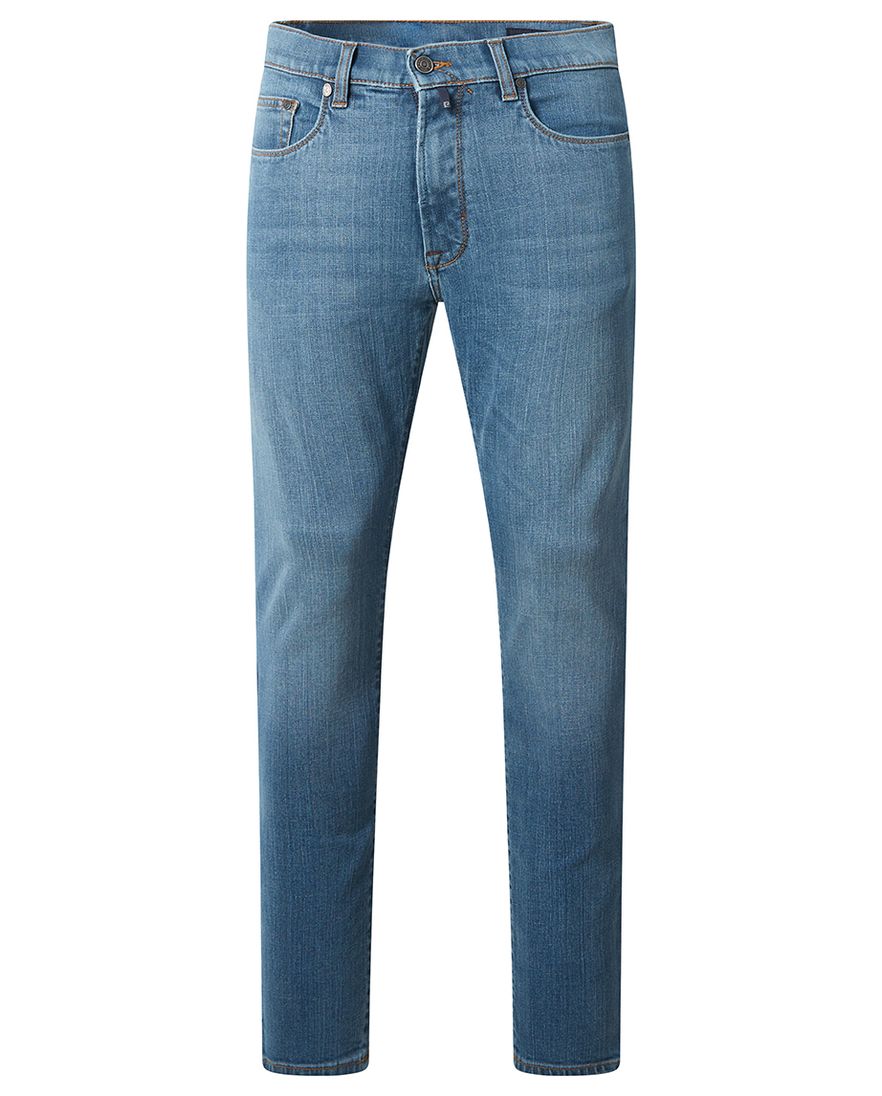 Pierre Cardin Laval jeans effen blauw denim normale fit