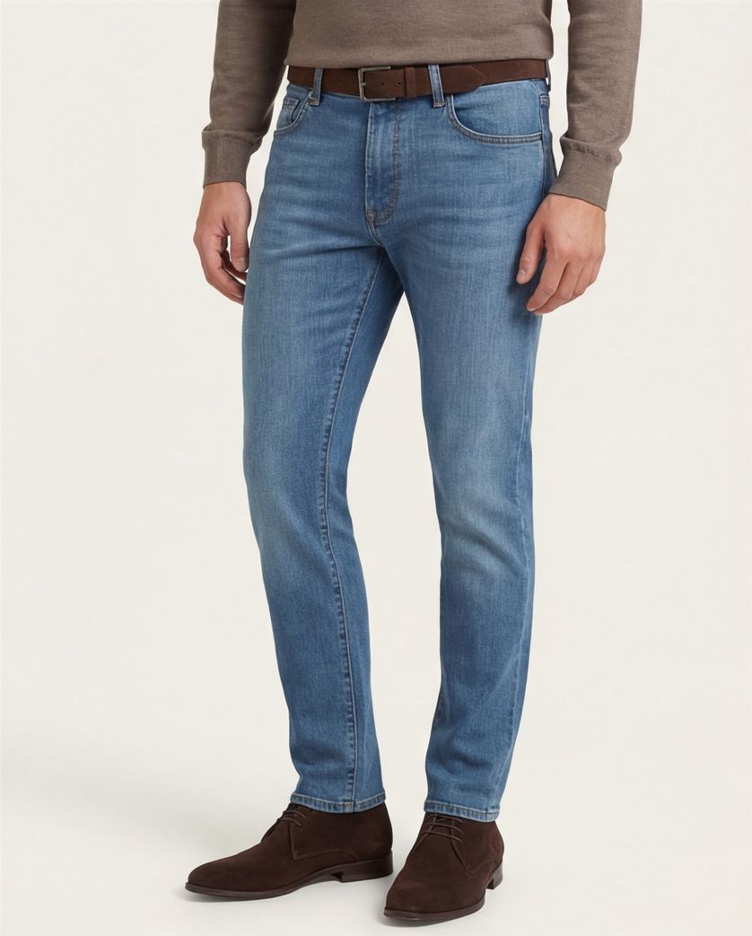 denim Pierre Cardin jeans 5-p Laval blauw normale fit