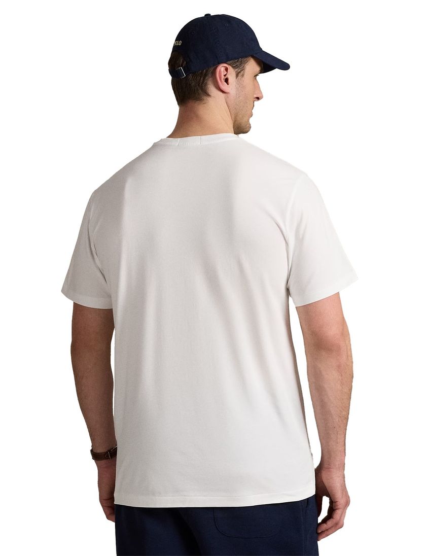 Big & Tall Polo Ralph Lauren T-shirt wit opdruk katoen