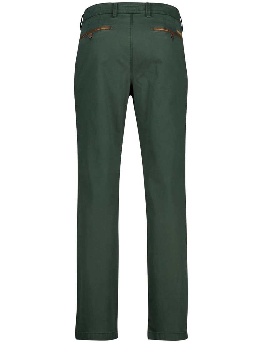 Gardeur Pantalon groen modern fit katoen