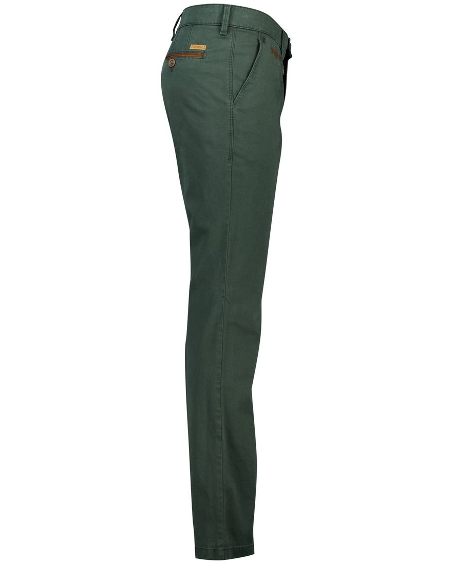 Gardeur Pantalon groen modern fit flatfront