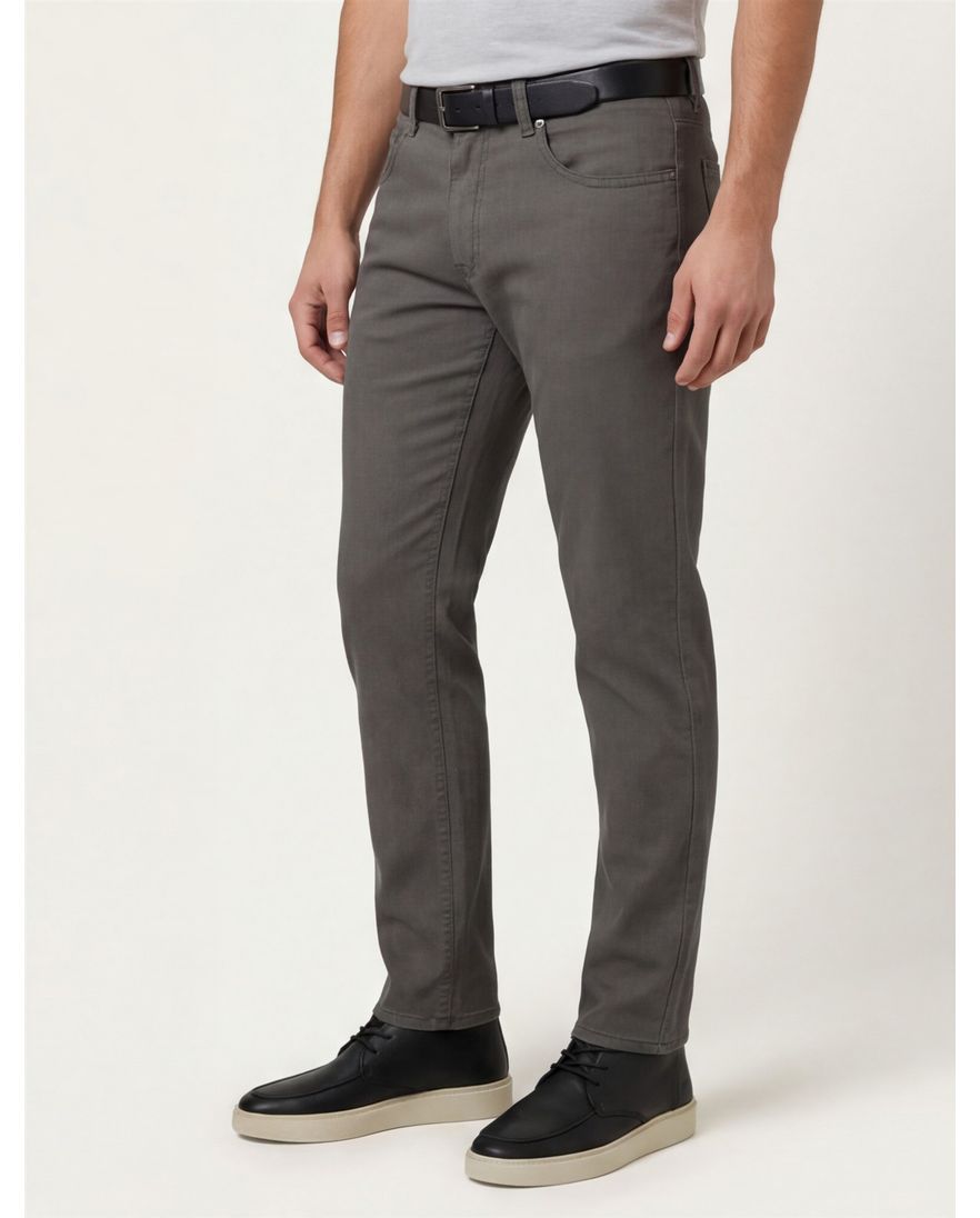 Gardeur Bill 5- pocket pantalon groen gemêleerd katoen