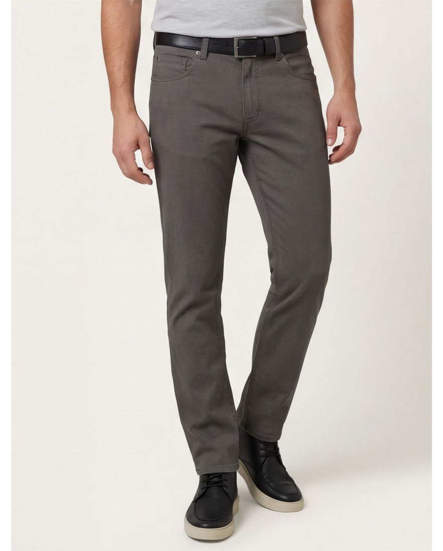 Gardeur Bill 5- pocket pantalon groen gemêleerd katoen