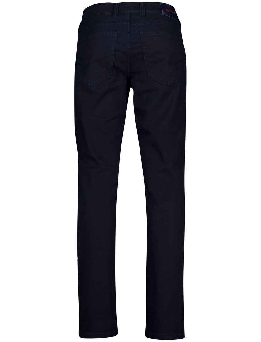 Gardeur Pantalon donkerblauw modern fit effen