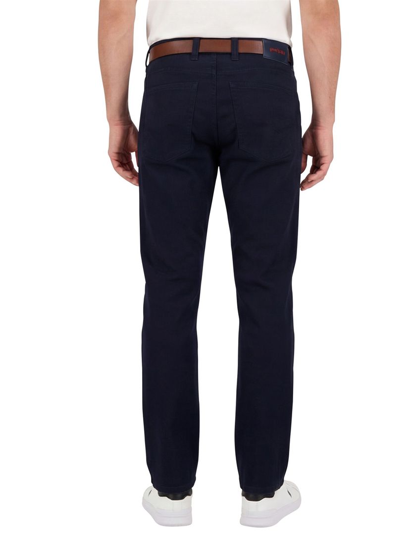 Gardeur Pantalon donkerblauw modern fit effen