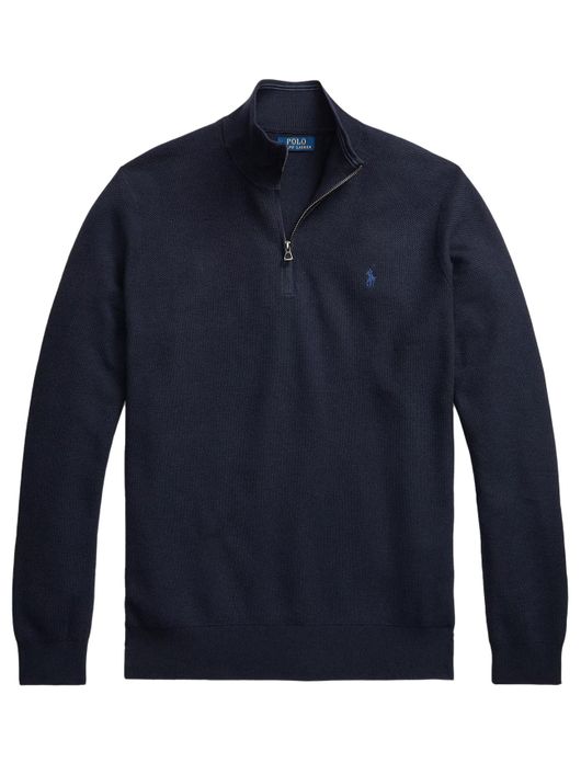 Polo Ralph Lauren half zip trui donkerblauw