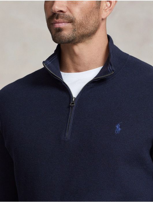 Polo Ralph Lauren half zip trui donkerblauw