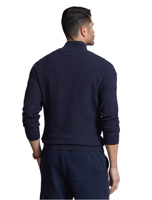 Polo Ralph Lauren half zip trui donkerblauw