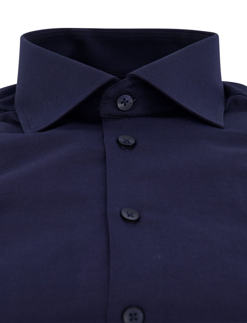 Ledub Green Comfort overhemd donkerblauw lange mouw