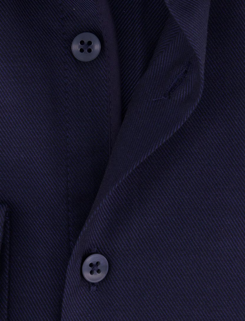 Ledub Green Comfort overhemd donkerblauw lange mouw