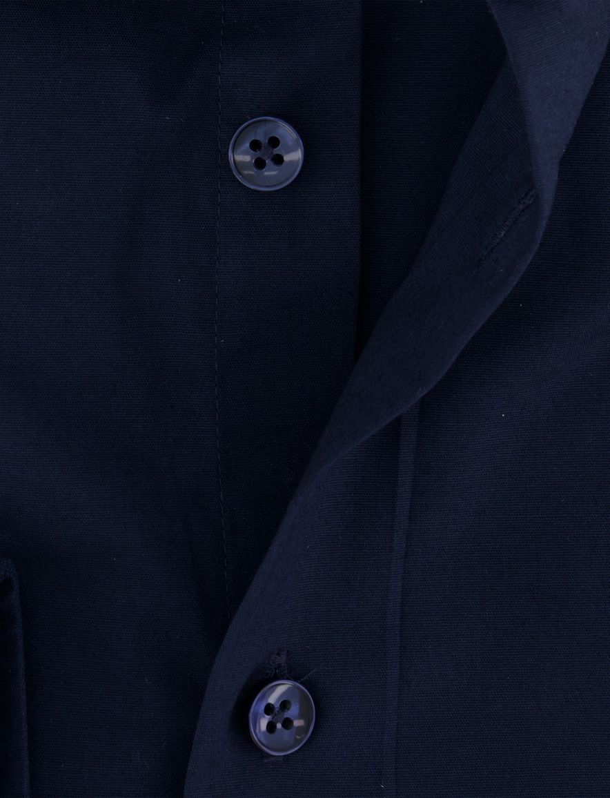 Ledub overhemd Slim fit donkerblauw