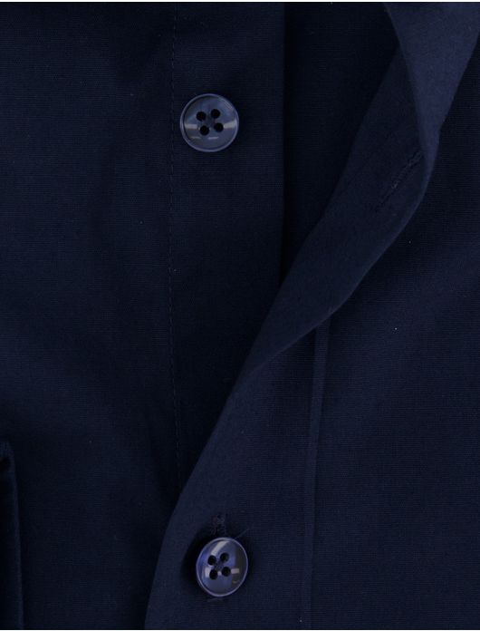 Ledub Shirt dress ml 5 slim fit donker blauw