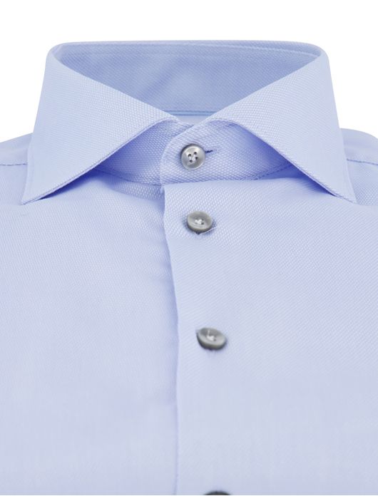 John Miller overhemd tailored fit blauw