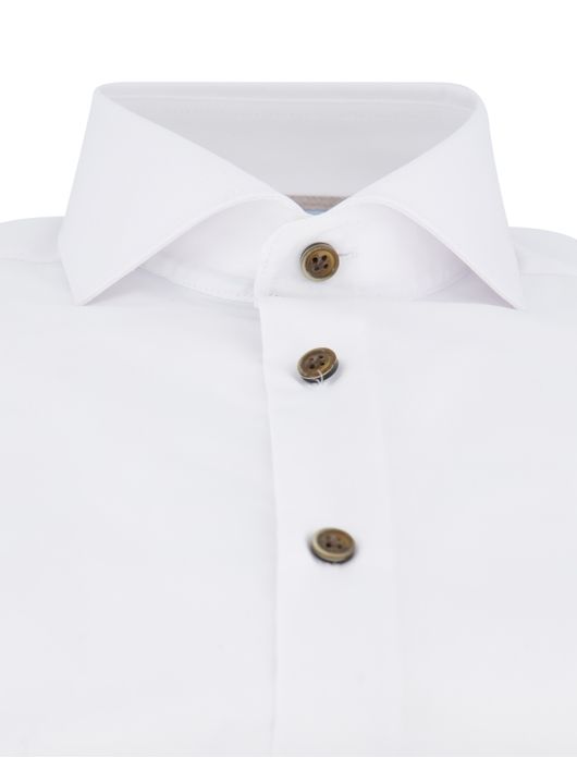 John Miller effen wit overhemd cutaway