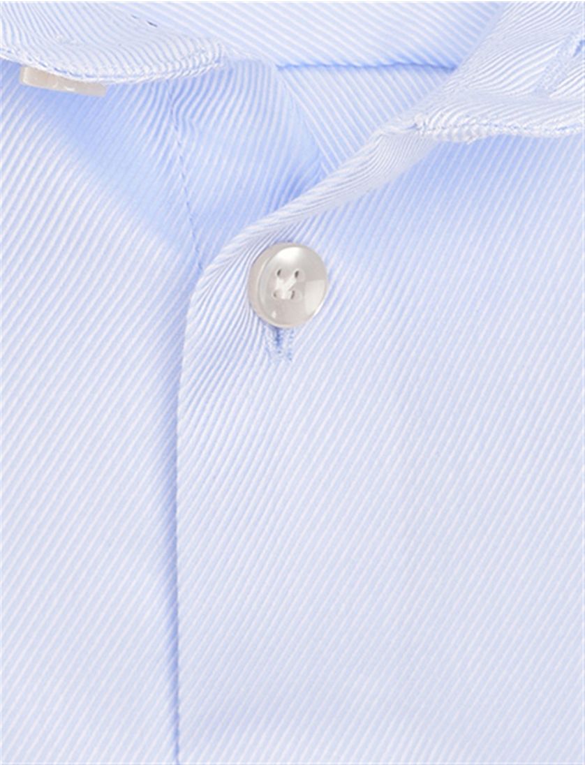 John Miller overhemd blauw cutaway witte knoop