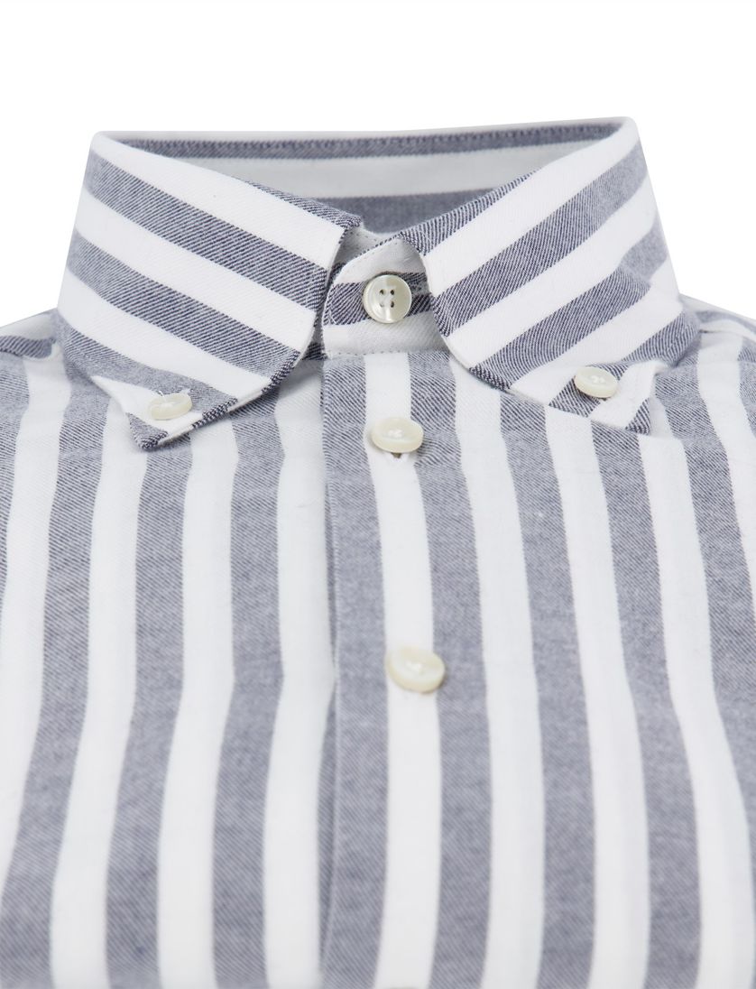 John Miller overhemd grijs gestreept button-down