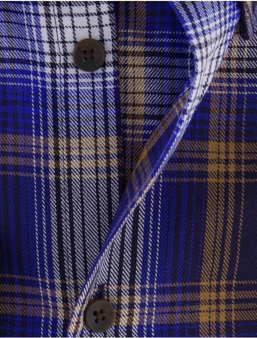 Ledub Shirt dress ml 5 blauw bruin