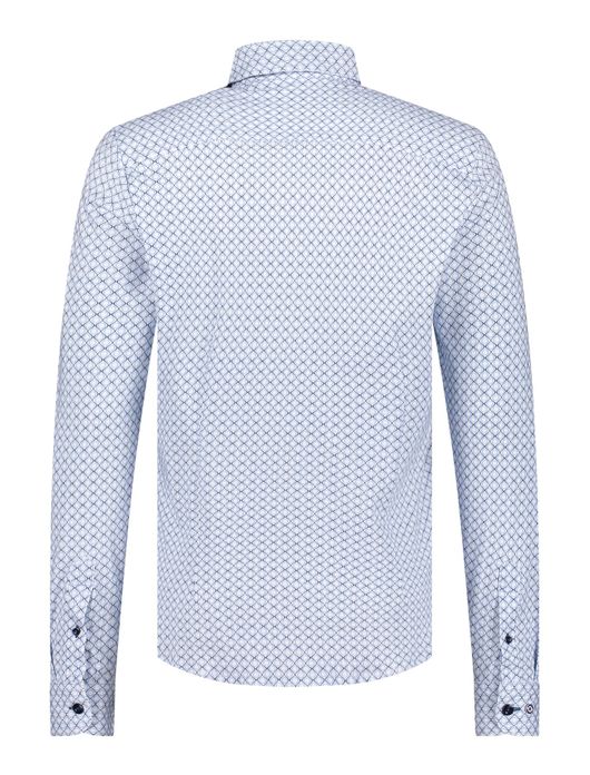 Blue Industry overhemd lichtblauw geprint