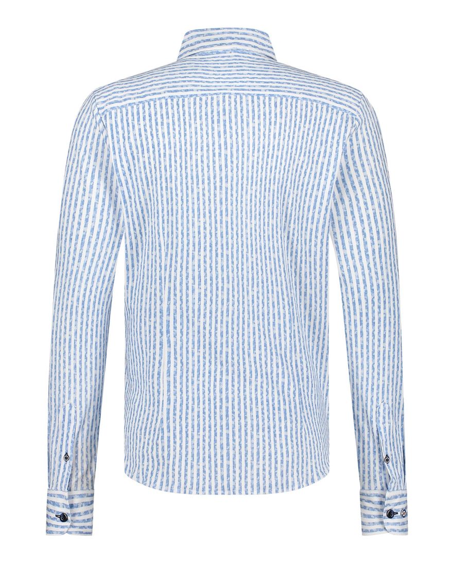 Blue Industry overhemd blauw gestreept