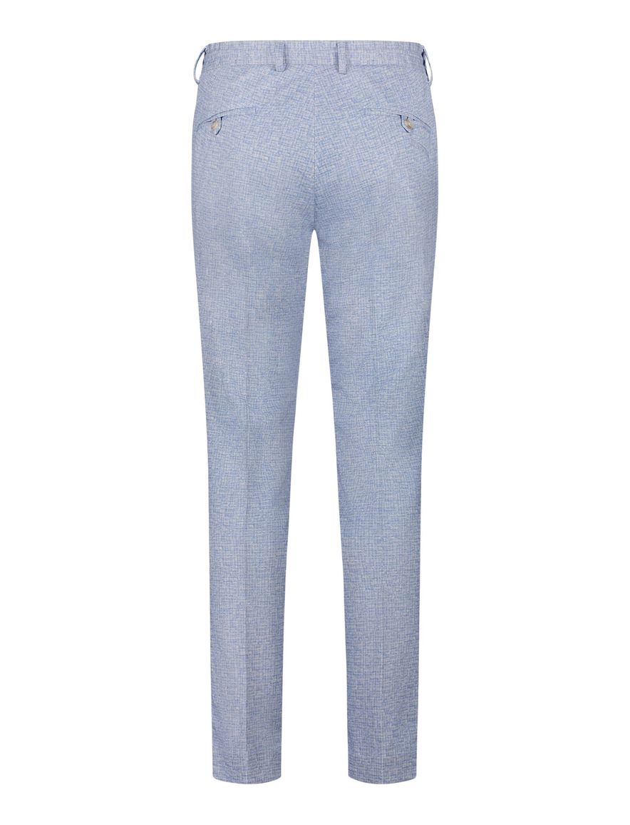 Blue Industry chino blauw geprint