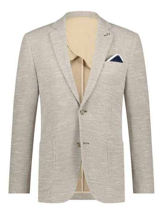 Blue Industry colbert beige gemêleerd