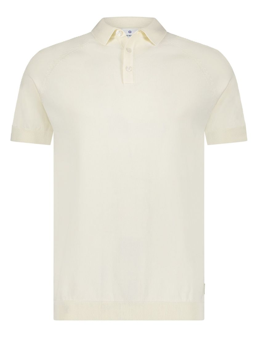 Blue Industry polo creme effen