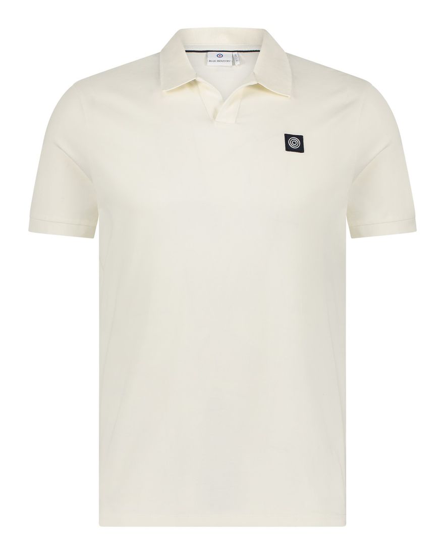 Blue Industry polo creme korte mouw