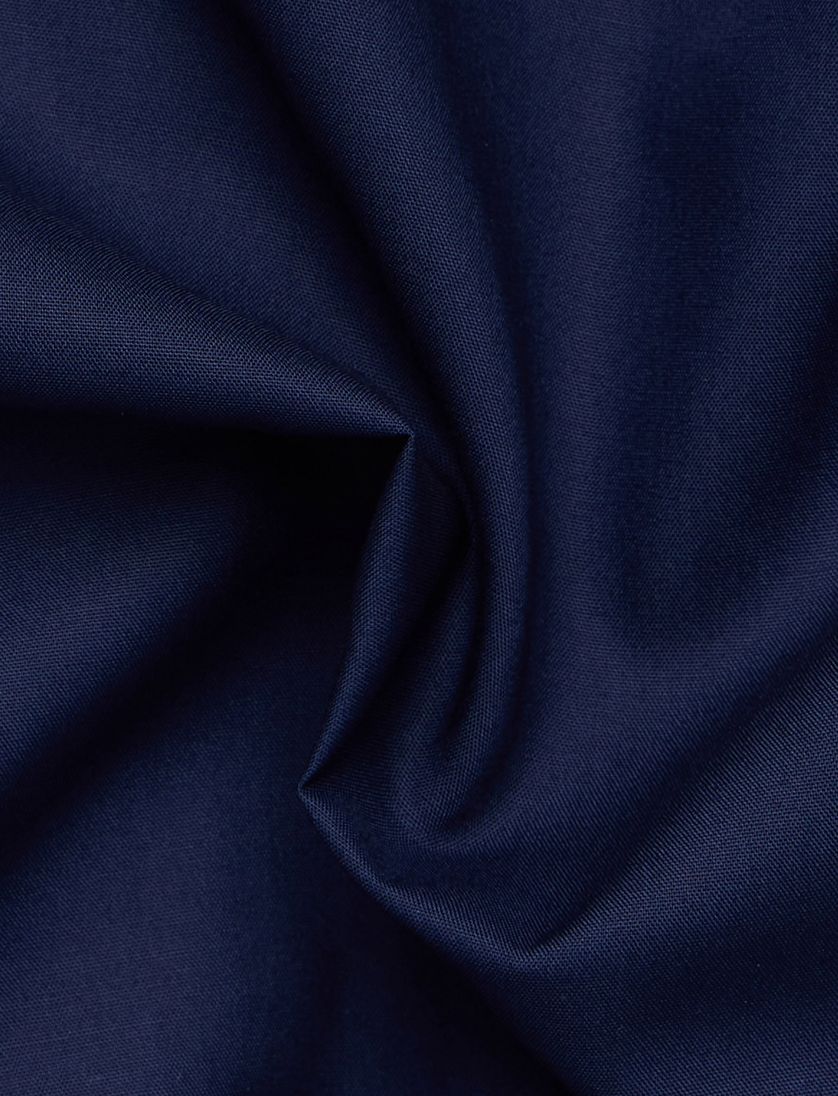 Eterna overhemd navy effen borstzak