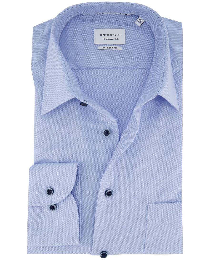 Eterna Comfort Fit business overhemd lichtblauw
