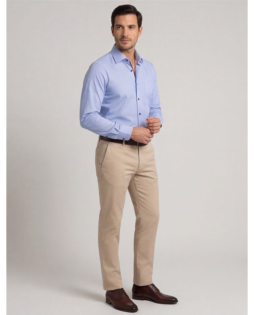 Eterna Comfort Fit business overhemd lichtblauw