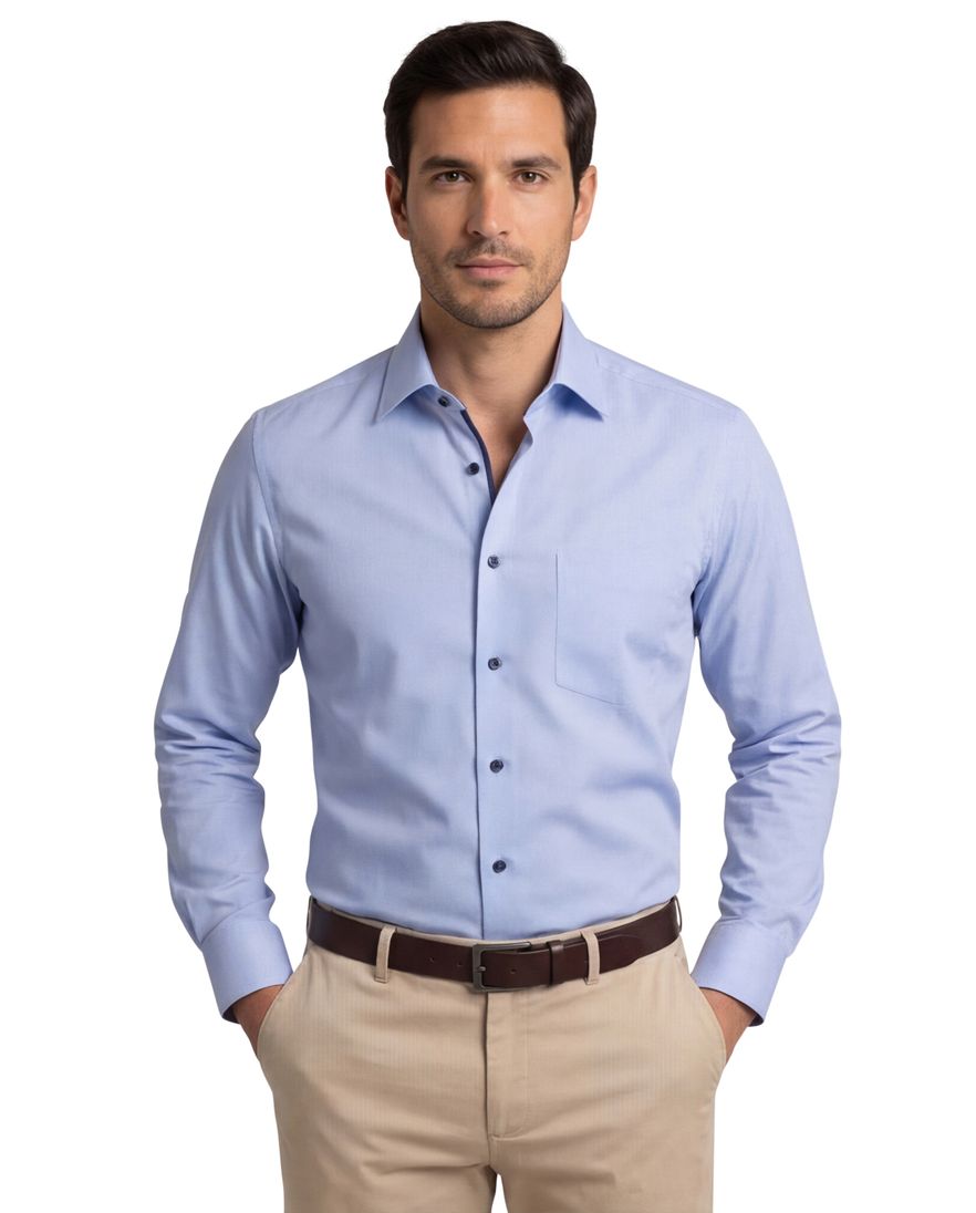 Eterna Comfort Fit business overhemd lichtblauw