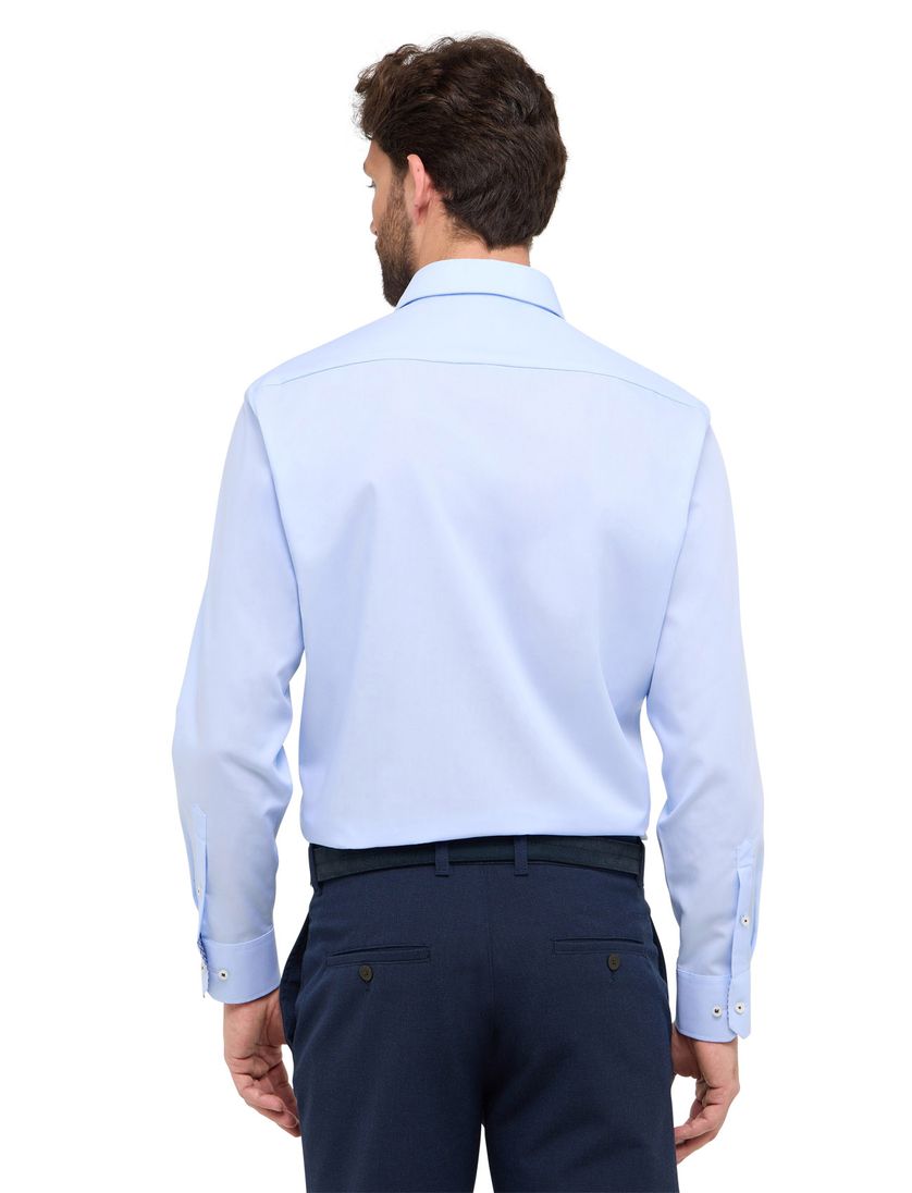 Eterna overhemd lichtblauw comfort fit katoen