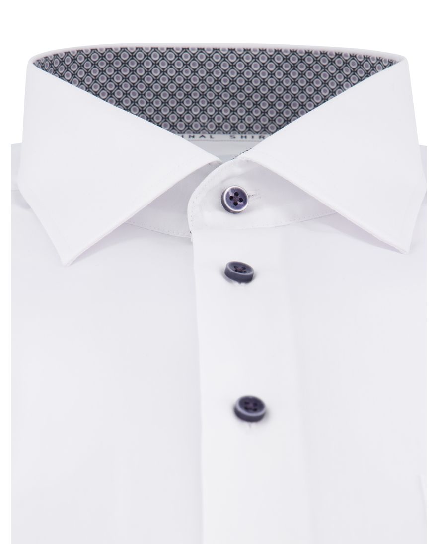 Eterna Modern Fit overhemd wit lange mouw