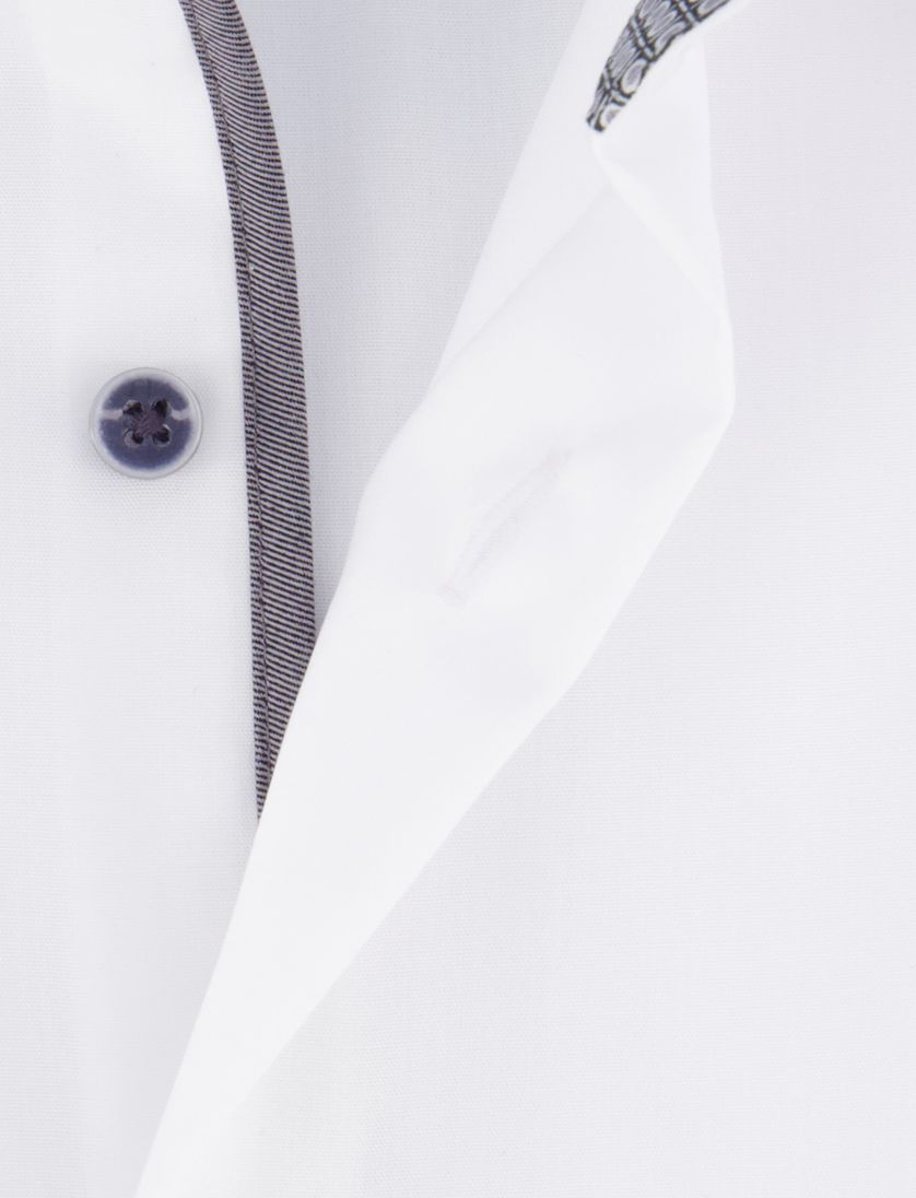 overhemd Eterna Modern Fit wit lange mouw