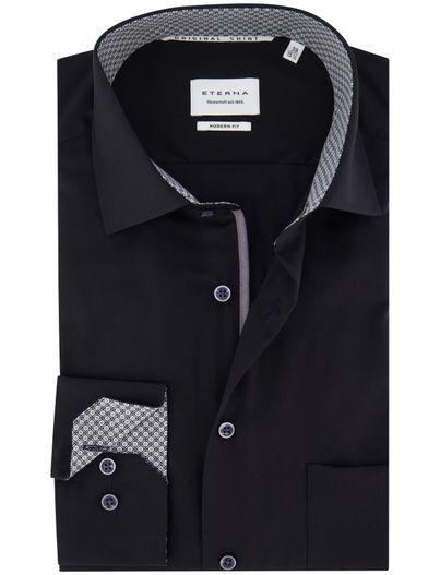 Eterna business overhemd Eterna Modern Fit zwart