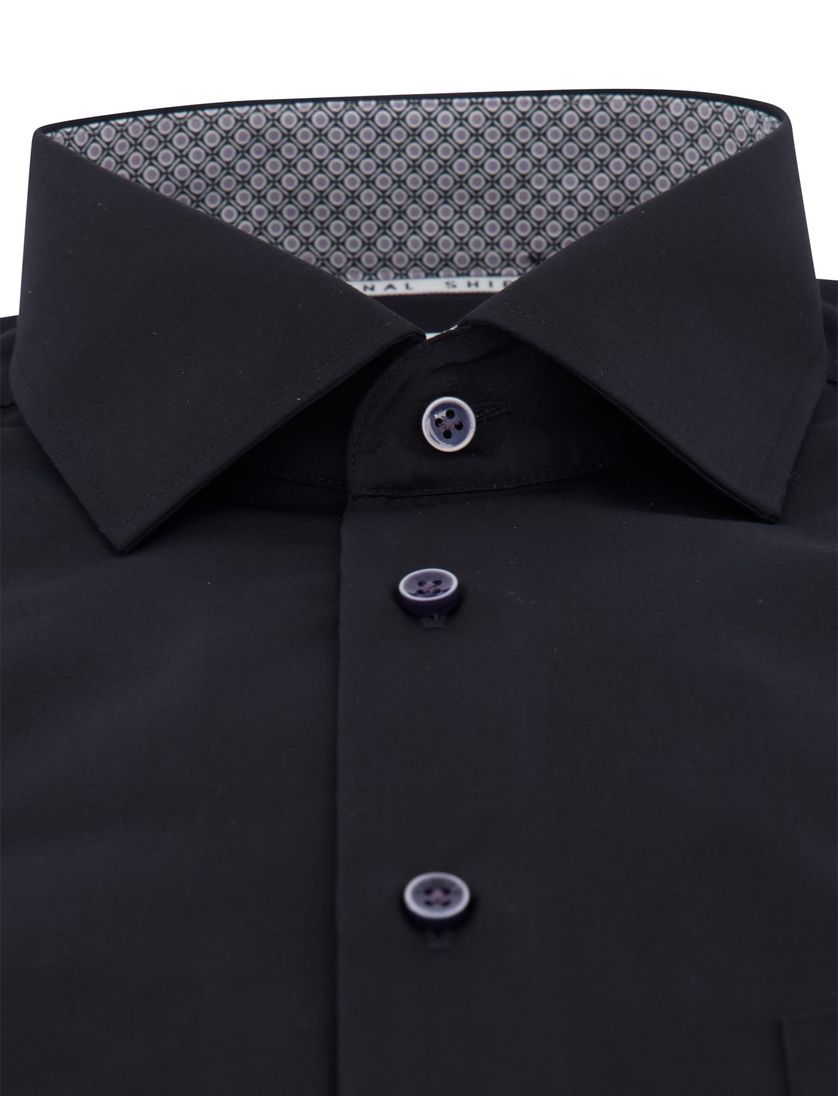 business overhemd Eterna Modern Fit zwart