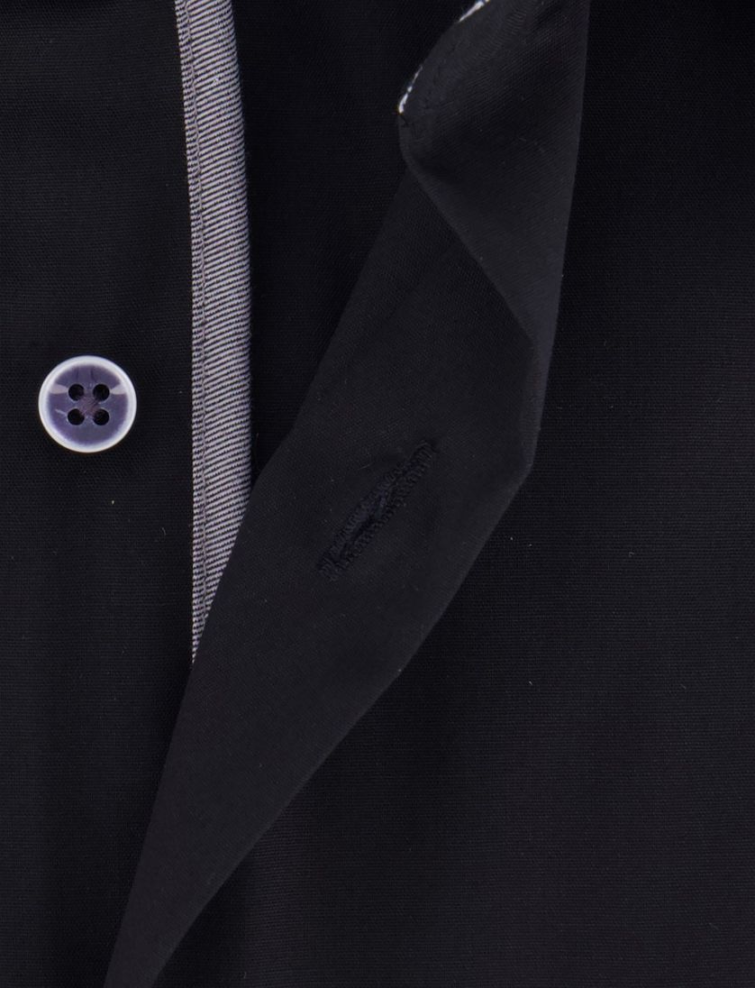 business overhemd Eterna Modern Fit zwart