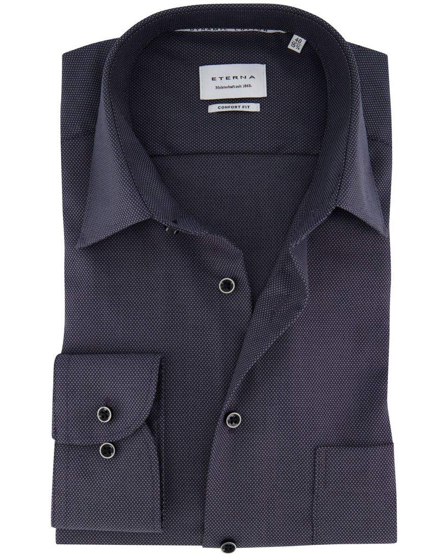 Eterna Comfort Fit business overhemd grijs