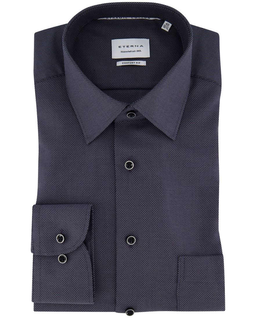 Eterna Comfort Fit business overhemd grijs